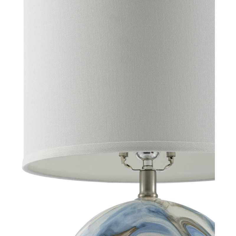 Lampe de table Adler, Bleu/blanc/beige