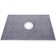 Shower Curb Kit, 48"x72" Watertight Shower Curb Overlay with 4" ABS Central