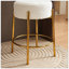 Tabourets de bar ronds, ensemble de 2 - Tabourets de salle à manger rembourrés contemporains pour cuisines, cafés et bars - comprend des pieds de support robustes-1178138347-1178138346-1178138350