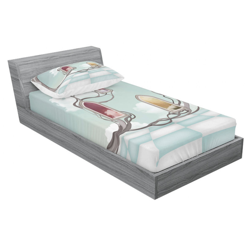 Microfiber Sheet Set, Twin XL Sheet Set with Fitted Sheet