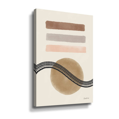 «Geo Abstract IV Neutral Pink», reproduction d'impression sur toile