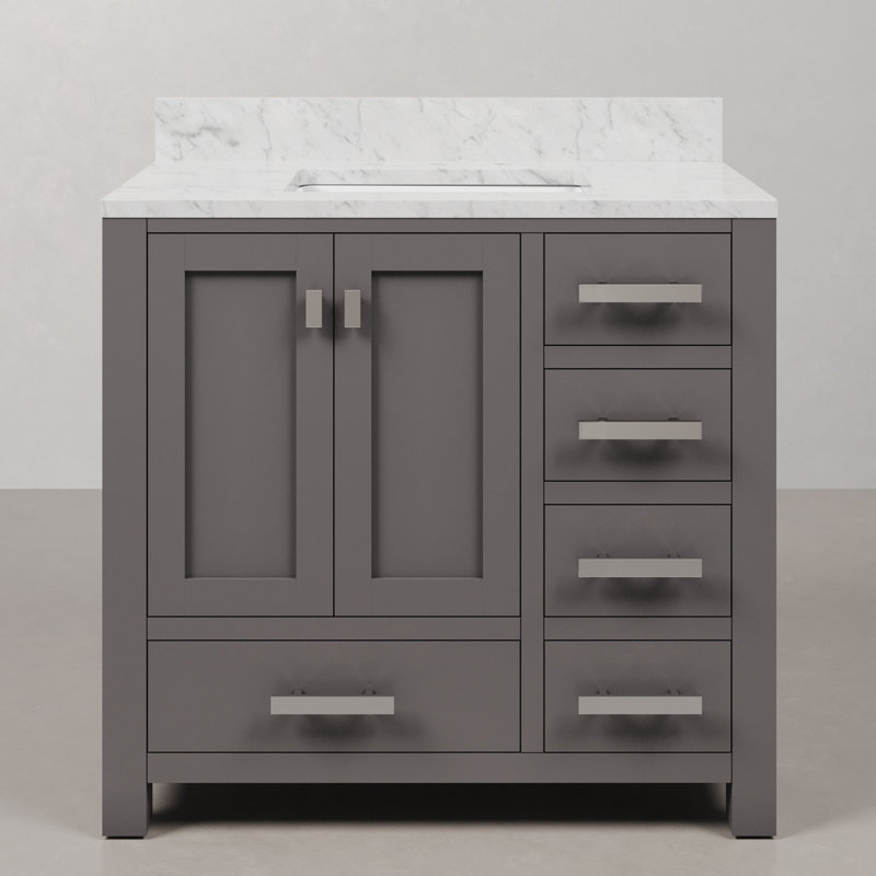 Steve 36'' W Single Vanity, Cashmere Grey