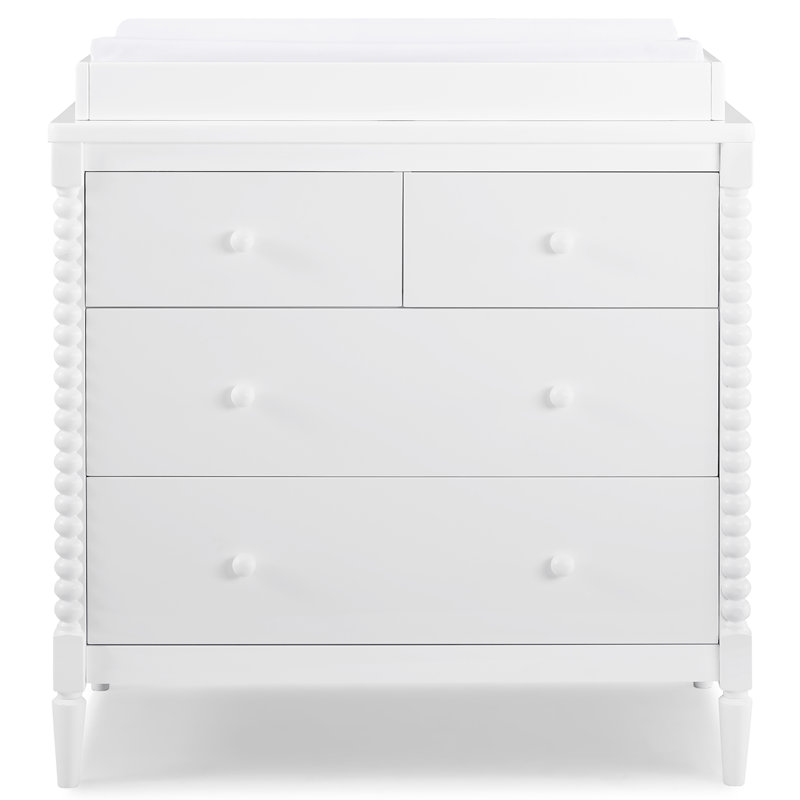 Saint Changing Table Dresser, Bianca White