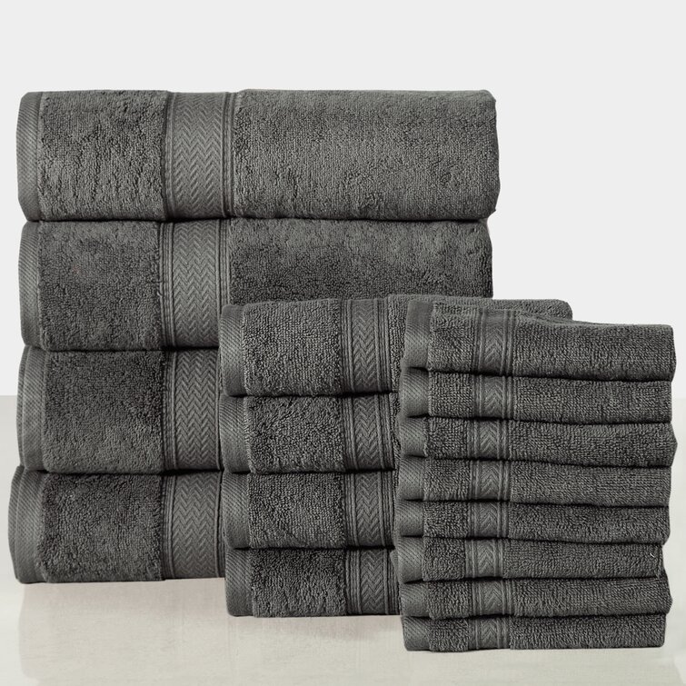 Joplyn 16 Piece 100% Cotton Towel Set