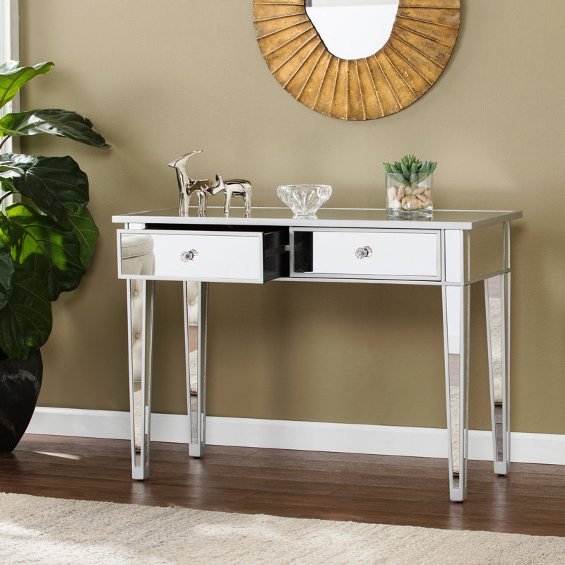 Console à miroir 2 tiroirs
