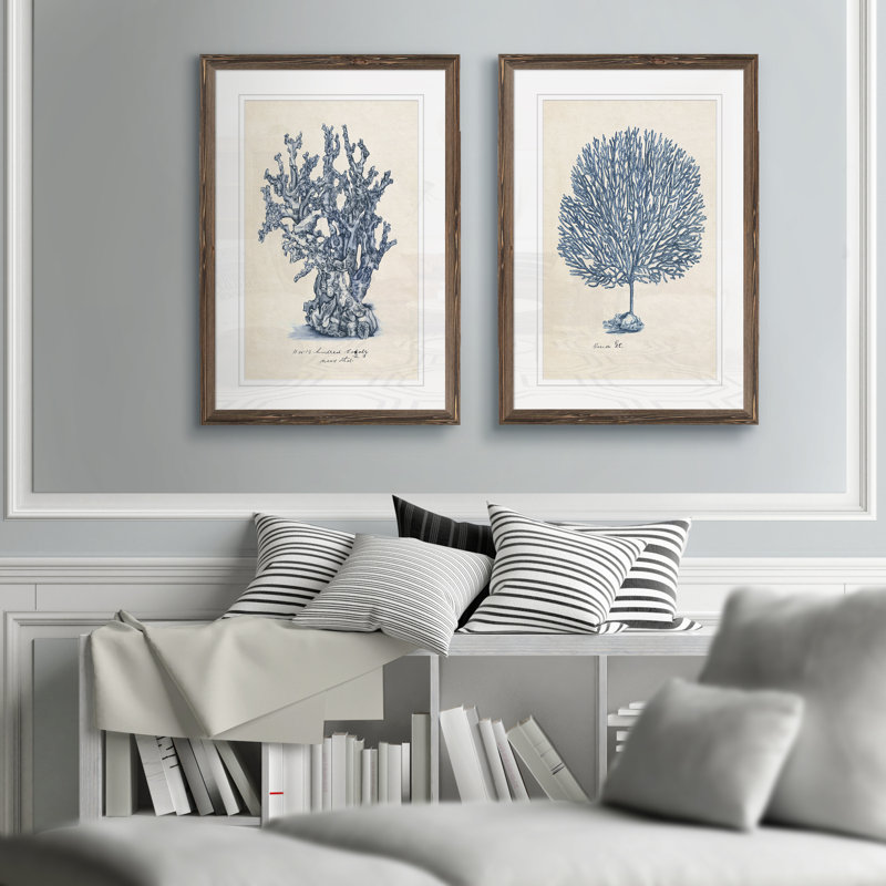 «Pampas Grass III» par Vincent Van Gogh - ensemble de reproductions d'art encadrées, H 24 po x l 18 po x P 1,25 po, Blanc