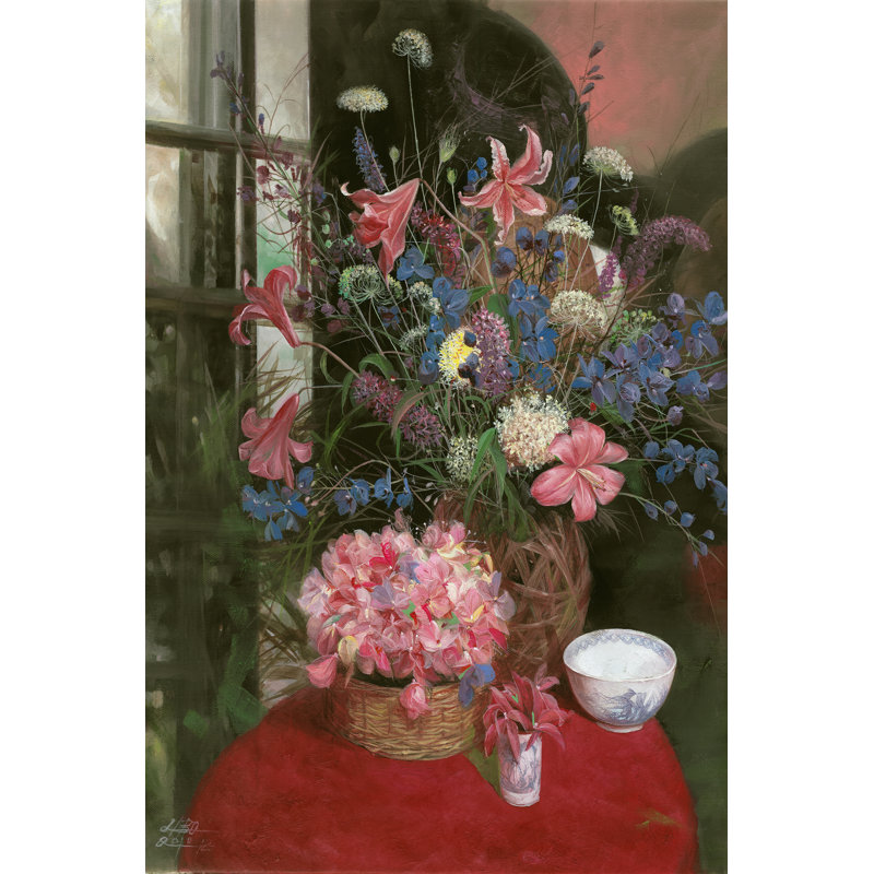 Floral Still Life I by LI BO - Wrapped Canvas Print, 46cm H x 30cm W