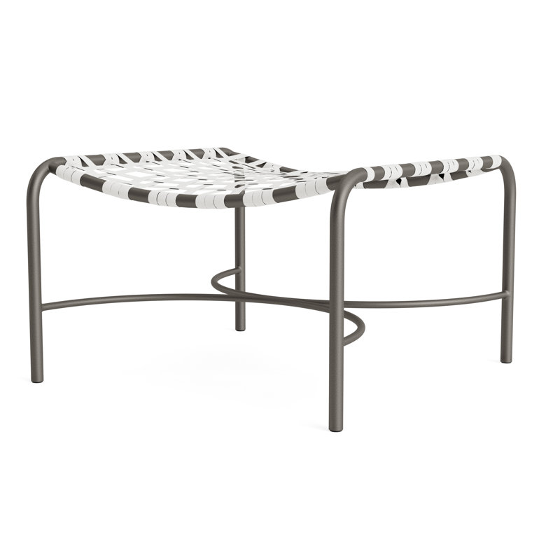 Kantan Outdoor Ottoman, White/Mica