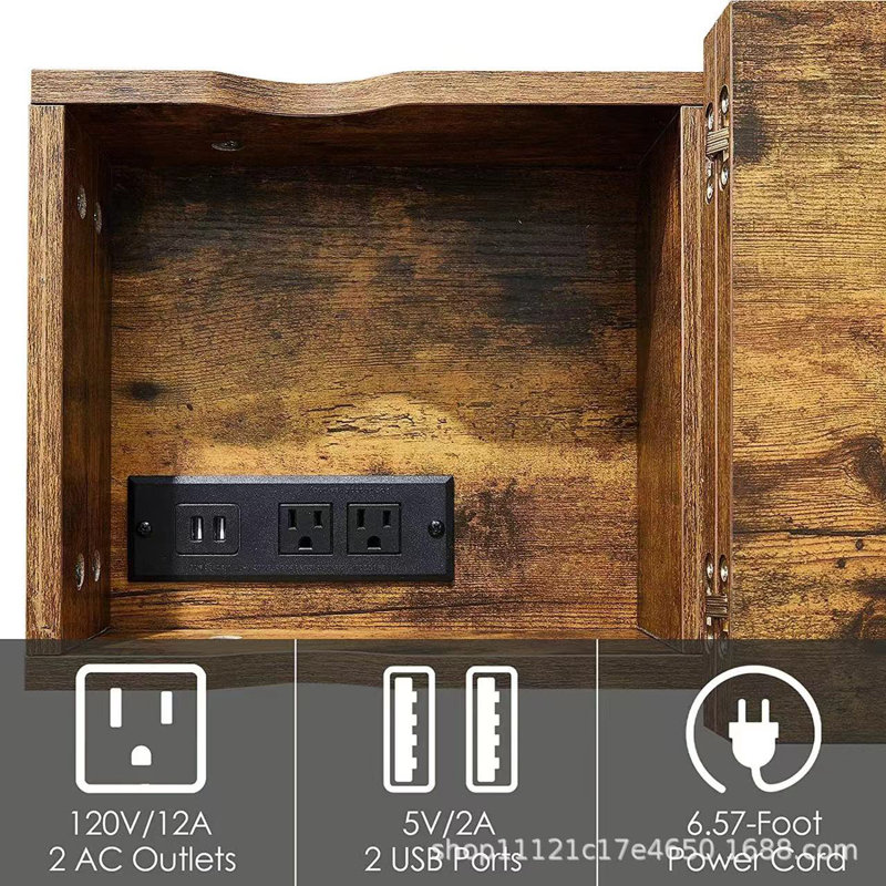 Table de bout avec tablette de rangement Southview, Brun