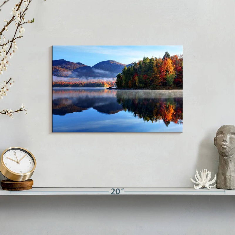 Reflet du lac Alvord, Vermont, H 8 po x l 12 po