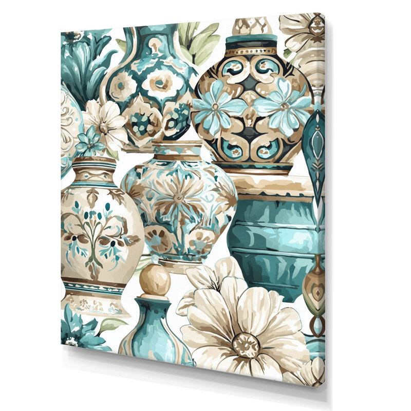 «Green and White», art mural mexicain, H 32 po x l 16 po, Toile tendue, Ne s’applique pas