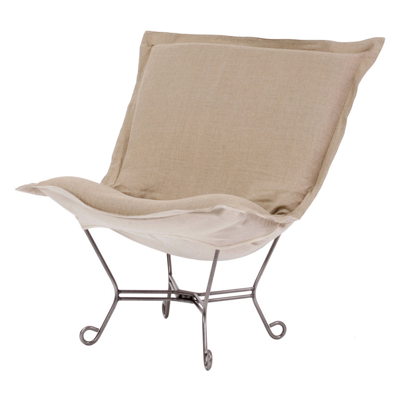 Babcock Upholstered Accent Chair, Prairie Linen Natural and Natural