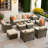 Eaker 10 Piece Seating Group with Cushions-91430277-91740478