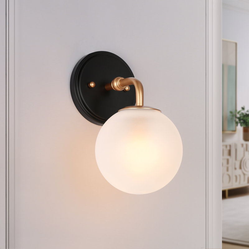 Tinslie Steel Armed Sconce, White