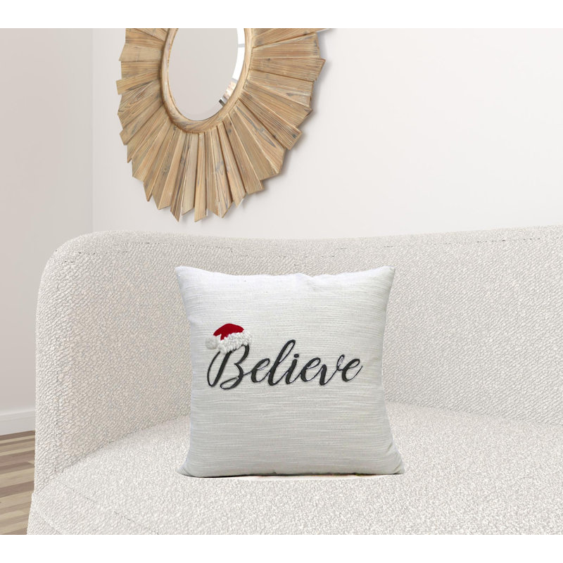 Cotton Blend Throw Pillow
