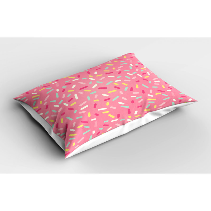 Red Polyester Microfiber Piece Sham, Twin