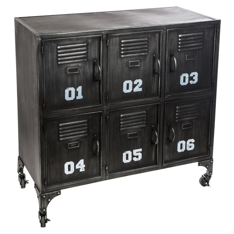 Tevis Iron 90cm W Chest of Drawers