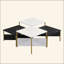 Ensemble de tables basses Modern Modern de 4 pièces-2138410245