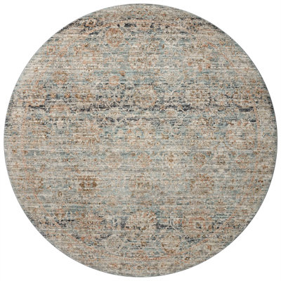 Tapis océan / corail Jean Stoffer x Loloi Katherine