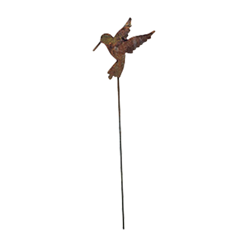 Hummingbird - Rusted Garden Stake