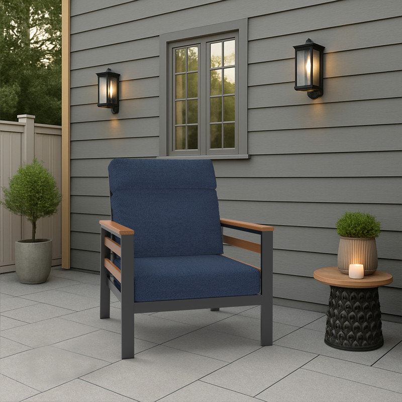 Indoor/Outdoor Deep Seating Sunbrella Cushion, Spectrum Indigo