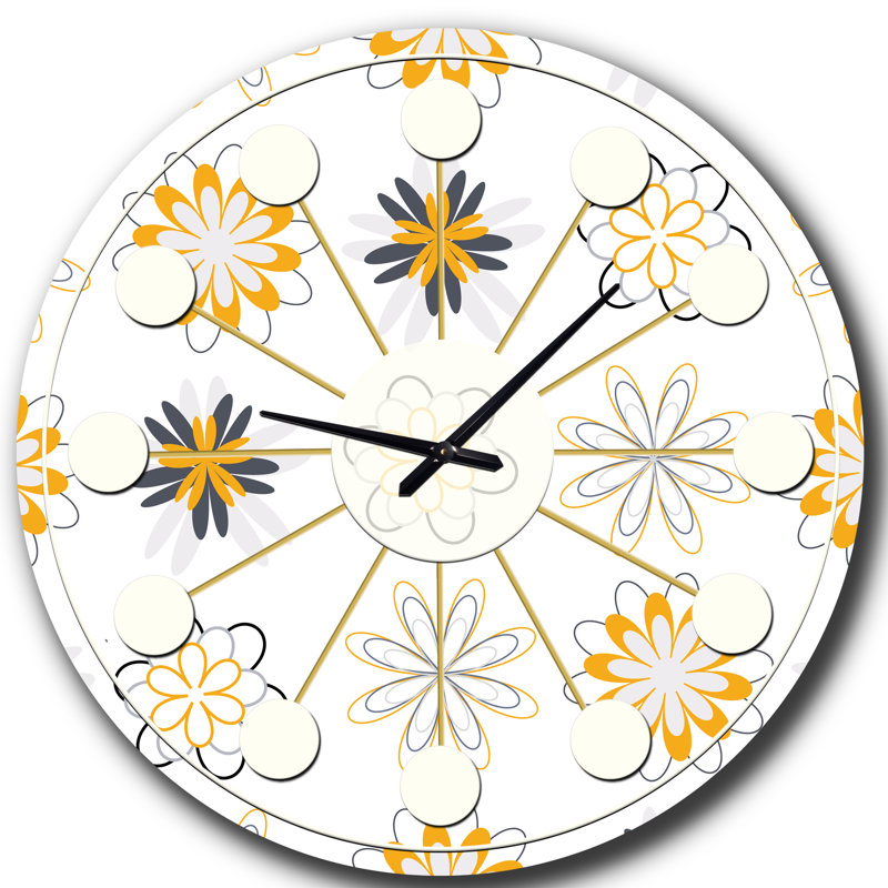 Horloge murale rétro Mid-Century, Moyenne