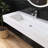 48'' Wall Mounted Bathroom Sink Solid Surface Sink With Faucet Hole