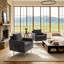 Chaise d'appoint rembourrée avec rangement et poche-598868102