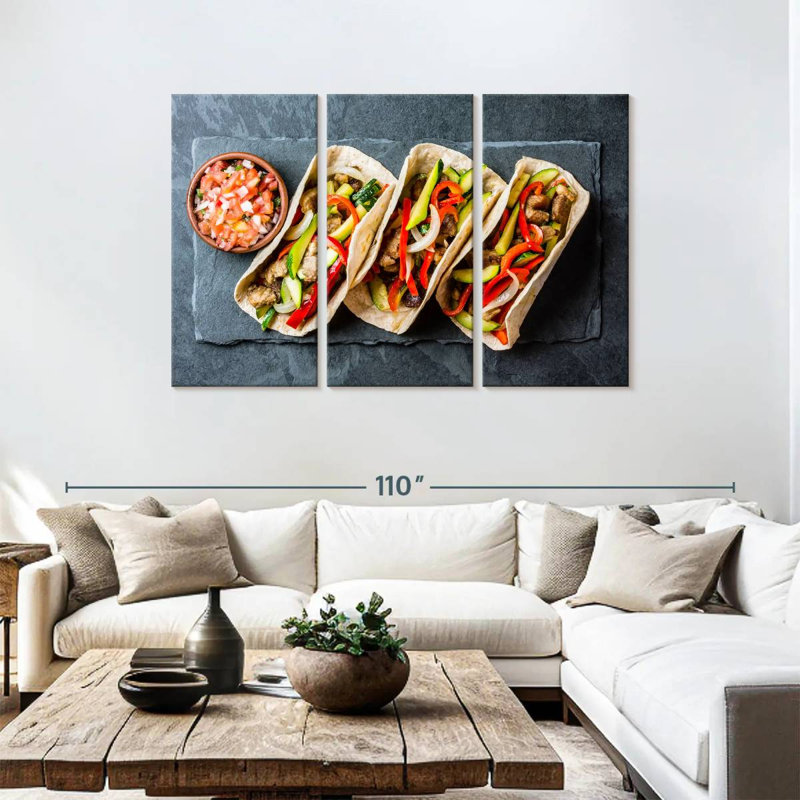 Yarlin Tacos De Cerdo, 48" H x 74" W