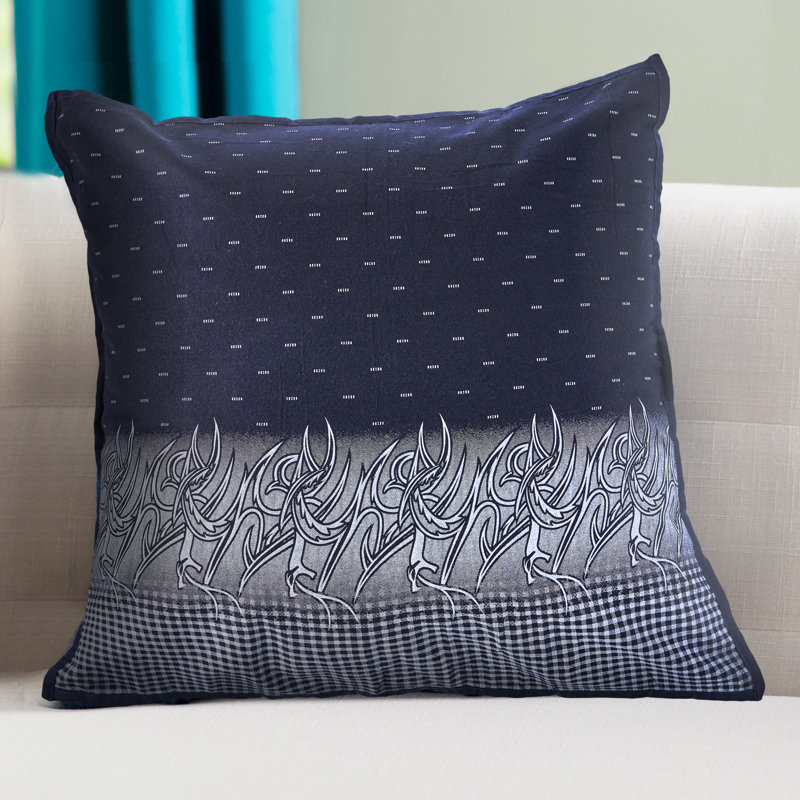 Coussin décoratif en coton, 18 po x 18 po