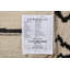 Tapis oriental marocain beige / ivoire / noir à teinture végétale unique noué à la main 8 pi 1 po x 9 pi 9 po