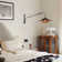 Vienna Plug-In Adjustable Swing Arm Wall Lamp In Matte Black Extendable Arm Rattan Shade
