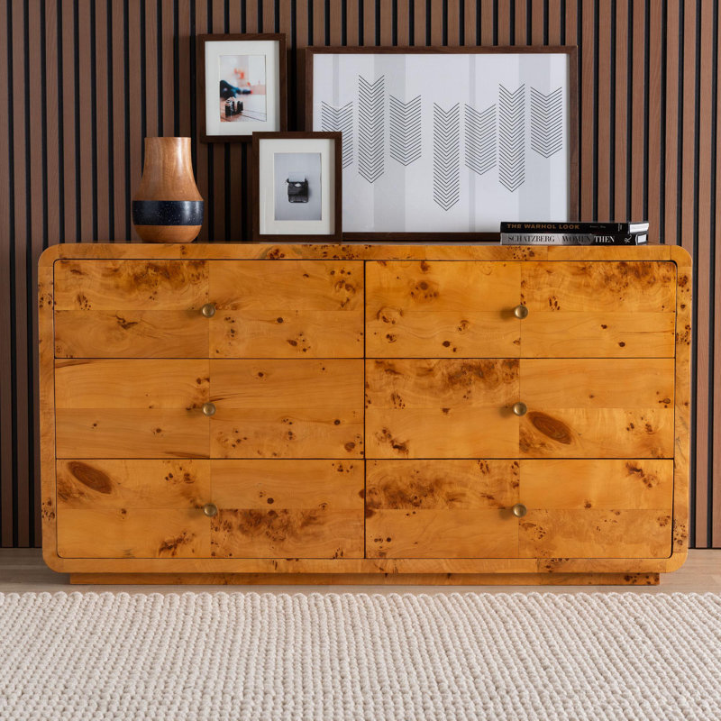 women dresser Clara 6-Drawer Wood Dresser