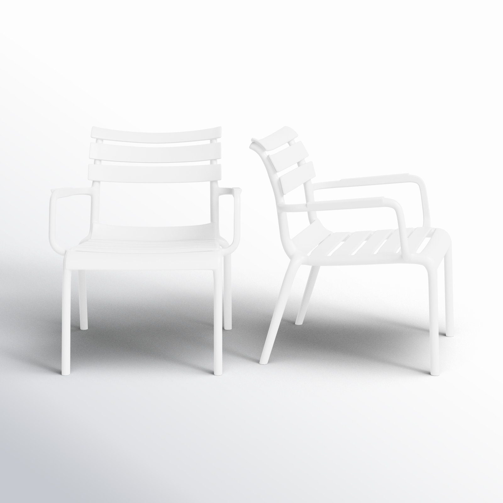 Paris Outdoor Club Chair, White