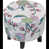 White/Pink/Green Floral Polyester