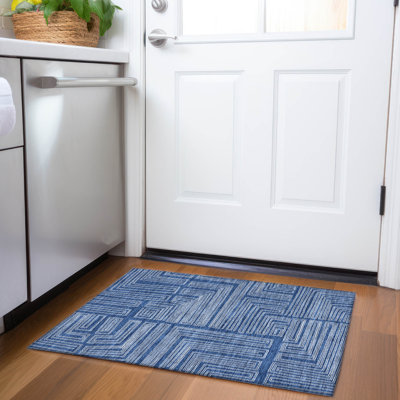 Premium Machine Washable Harrietstown AMF1045 Geometric Rug