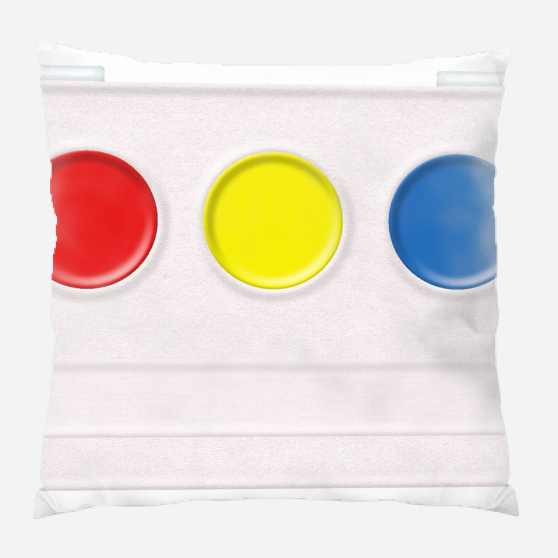Housse et insert de coussin extérieur Wilke Paint, Microsuède, Intérieur