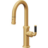 Descanso Kitchen Pull-Down Prep/Bar Faucet with Button Sprayer