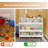 Toy Storge & Organizer Bookshelf With  Cubbies and  2 Movable Drawers, 2 Tier-409696513