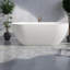 Baignoires et bains tourbillons Safe, baignoire de trempage moderne en résine de 59 pouces