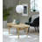 Mid-century Modern Oval Coffee Table, Natural