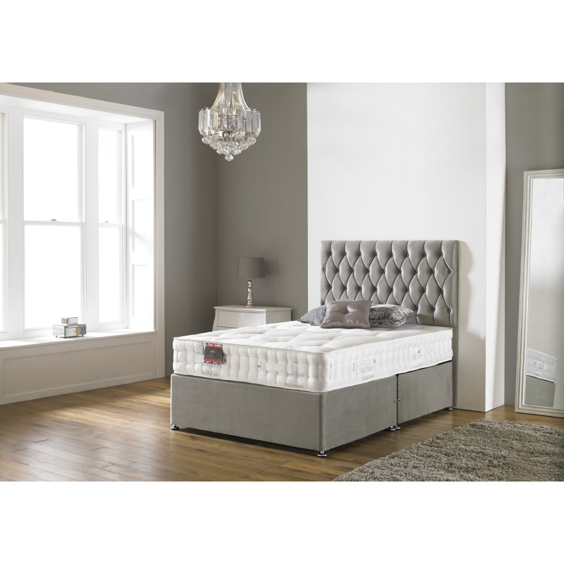 26cm 1000 Pocket Sprung Mattress, Medium Firm Feel, Natural Organic Cover, Provides Healthy Spine Alignment and Back Support.