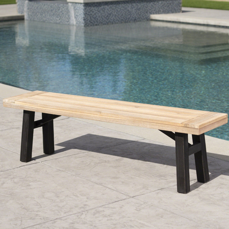 Wood Bench With Gorgeous Slat Panelling And Weather Resistance Quality Beautiful Panel
