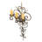 Kenna Steel Candle Wall Light