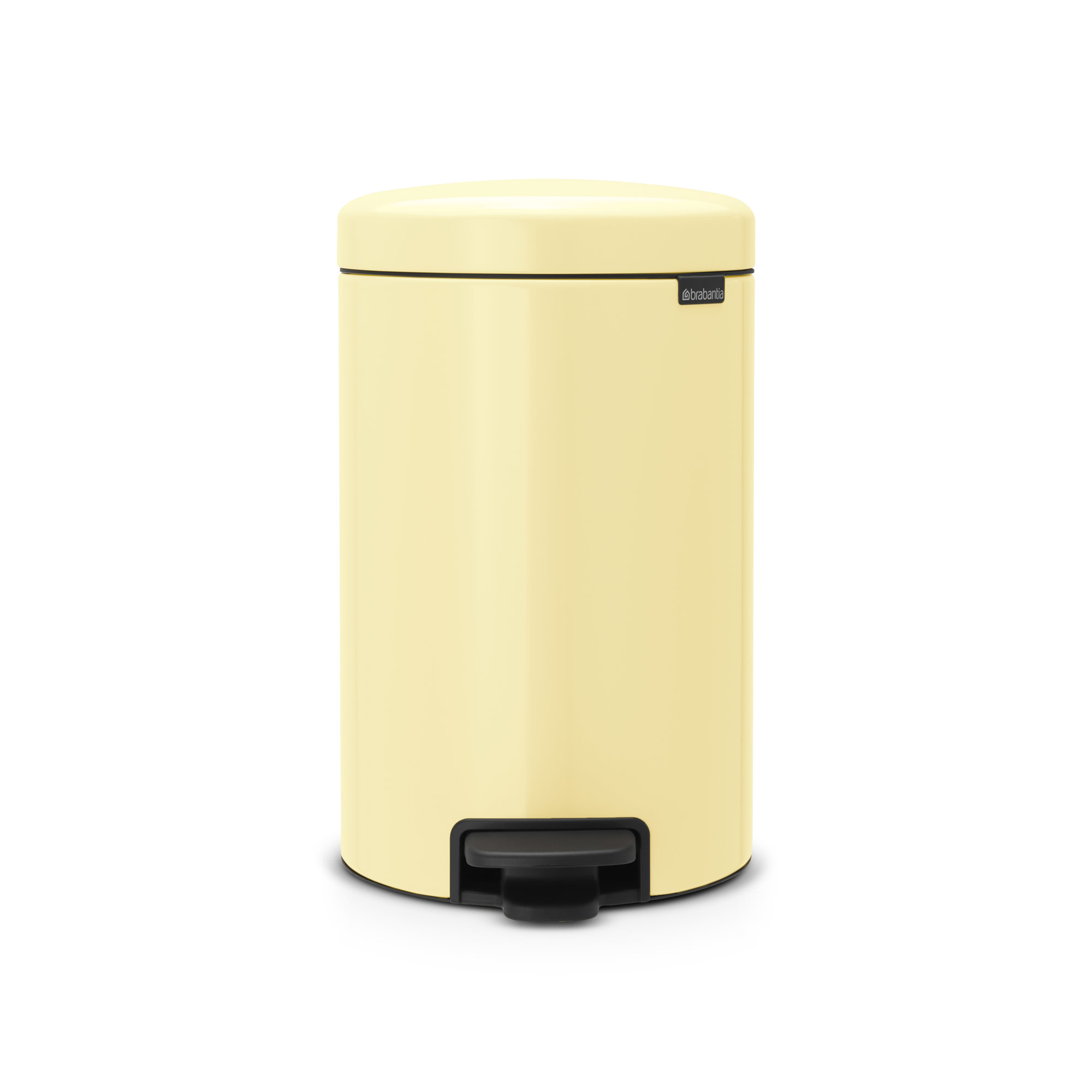 Brabantia Newicon Step On Trash Can, 3.2 Gallon (12 Liter), Mellow Yellow