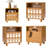26.7" Modern Nightstand with Mirrored Drawer Fronts, Built-In Charging Station, 2 USB Ports & 2 AC Outlets-1772782537