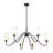 Sujal 6 - Light Steel Dimmable Chandelier-114611992-114611995