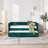 Upholstered Daybed with Trundle,USB Port ,Side Pockets, Modern V-grained backrest Design-1959751826