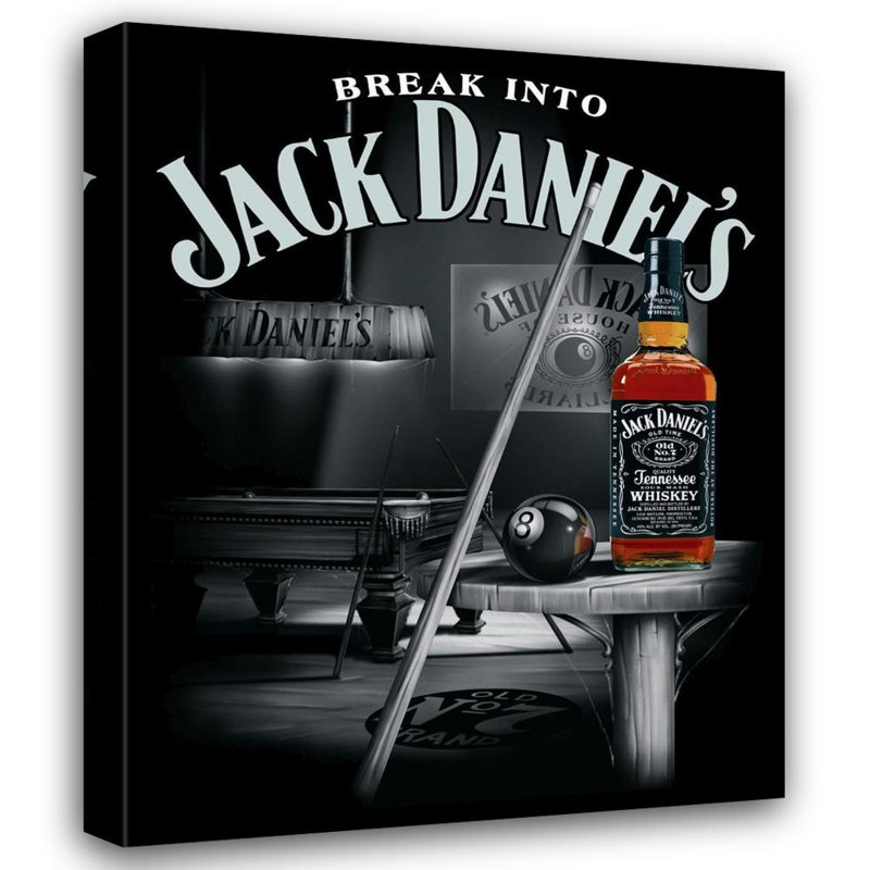 Jack Daniel's (Pool Room), 24" H x 19" W