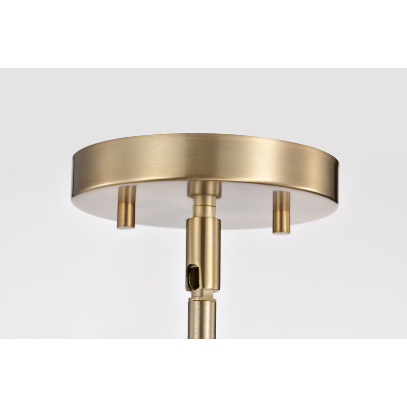 Luminaire suspendu cylindrique 1 lumière Genowefa, Bronze brillant